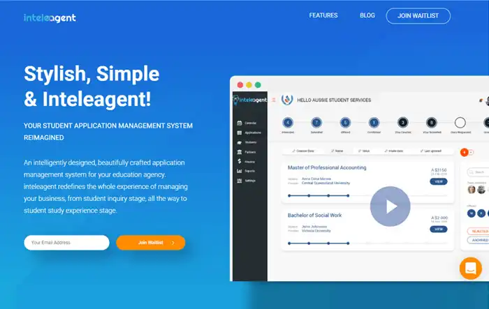 Inteleagent - Your Student Application Management System Re-imagined Image