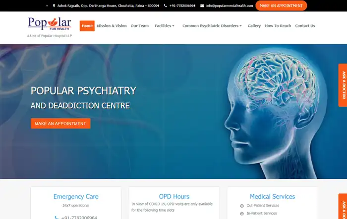Popular Mental Health - Popular Psychiatry and De-Addiction Centre Image